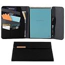 Rocketbook Flip Capsule Folio Cover - 100% Recyclable Cover with Pen Holder, Magnetic Clasp & Inner Storage - Black, Letter Size (8.5" x 11") (Cap-FLP-L-CGN)