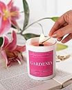 Gardenia Scented Candles For Home Decor | Gardenia Scent Soy wax candle | Scented Candles For Home | Aroma Aromatherapy Scented Candles Gift Set | Candle Gifts | Relaxing Spa Candles -45 hrs