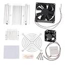 Electrobot Peltier DIY Refrigeration Kit with Heatsink, Radiator, Fan and Thermal Paste, TEC-12706 Thermoelectric Cooler