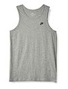 Nike Men's Sportswear Club Tank Top, Grey (Dk Grey Heather/Black), S