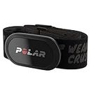 polar H10 Heart Rate Monitor – ANT +, Bluetooth - Waterproof HR Sensor with Chest Strap Built-in Memory, Software Updates Works Fitness apps, Sports and Smart Watches, Black Crush, M-XXL