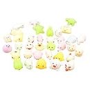 Mini Luminous Squishies Toys Dolls Sets Luminous Cute Pet Mini Cat Cute Duck Seal Kawaii Animal Squeeze Stress Relief Toys Party Favors Thanksgiving Christmas Birthday Kid Boys Girls Gifts (3 Pack)
