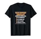 Software Script HTML Network Tech Support Checklist T-Shirt