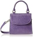 The Drop Women's Diana Top-Handle Crossbody Bag, Dark Purple, One Size