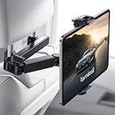 Lamicall Car Headrest Tablet Mount - [Stretchable Arm] 2024 Adjustable Car Tablet Holder, 360° Rotating Backseat Mount for Kids, for iPad Pro, Air, Mini, Samsung Tab, Phones, 4.7-11” Device - Black