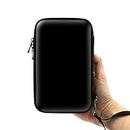 ADVcer 3DS Case, EVA Waterproof Hard Shield Protective Carrying Case with Detachable Hand Wrist Strap for Nintendo New 3DS XL, New 3DS, 3DS XL, 3DS, 3DS LL or 2DS XL or DSi, DS Lite (Black)