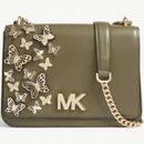 Michael Michael Kors OLIVE Leather Mott Butterfly Chain Shoulder Bag (358.00)