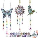 Kids Crafts for 6 7 8 9 10 Year Old Boys Girls Gifts Ideas: Diamond Art Toys for Girls Arts and Crafts for Kids 6-8 8-10 10-12 Wind Chimes Art Kit Gift for 5-11 Year Old Girl Teen Adults Sun Catchers