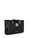 Pelle Luxur Sling Bag for Women | Small Leather Handbag with Detachable Metal Strap-Black