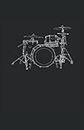 Percusión para bateristas y percusionistas: Cuaderno de líneas forrado, DIN A5 (13,97x21,59 cm), 120 páginas, papel color crema, cubierta mate