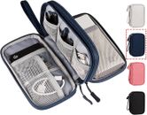 Portable, Waterproof Electronics Accessories Case and Organizer Bag for Cables, 