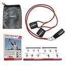 PowerNet Arm Care Bands | Baseball Softball Strength and Conditioning | Rehab Throwing Injuries | Perfect for Pitching Warm Up Exercises | Attach to Any Fence or Pole (Red | Beginner)