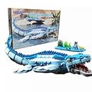 LEQUMOC L001, Jurassic Mosasaurus (1200pcs), Dinosaur World Park Building Set,Dino Blocks Toys Sets for Boys,Age 5-12 Year Old