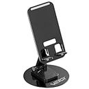 VEROX Foldable Multifunctional Rotatable Mobile Stand and Tablet Stand with 360° Rotating Metal Base Phone Stand, Mobile Holder for Smartphones, ipad, Tablets, Kindle- Black