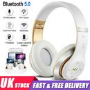 Wireless Bluetooth Headphones Noise Cancelling Over-Ear Stereo Earphones Headset