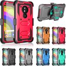 For Motorola Moto E5 Play Cruise Shockproof Belt Clip Holster Stand Case Cover