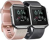 Hoopyeecase Straps Compatible with Fitbit Blaze Wrist Strap (2 Pack), Classic Replacement Fitbit Blaze Strap [No Frame]