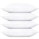 SILUI Hotel Collection Pillows Queen Size Set of 4 Pack Soft Medium Support Hypoallergenic Plush Down Alternative Bed Pillow for Back, Stomach or Side Sleepers,20x30in