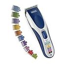 Wahl Clipper Color Pro Cordless Rechargeable Hair Clippers, Hair trimmers, 21 pieces Hair Cutting Kit, Color Coded guide combs For Women, Men, Kids and Babies