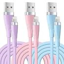 orseoose iPhone Charger Cable 3Pack 10FT/2.8M Apple MFi Certified Cable PVC Long Charger USB Fast Charging Lead for iPhone 14 13 12 11 Pro Max Xr X 8 7 6 Plus 5 and More