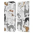 Head Case Designs Greyhound Dog Breed Patterns 4 Leather Book Wallet Case Cover Compatible With Apple iPhone 6 Plus/iPhone 6s Plus