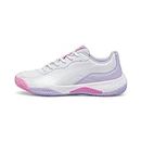 Puma Women Nova Smash Wn'S Tennis Shoes, Silver Mist-Puma White-Vivid Violet, 36 EU