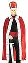 Forum Mens King Robe And Crown Set Adult Sized Costumes, Red