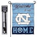 UNC Tar Heels Welcome to our Home Garden Flag with Stand Holder