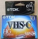 D4960 TDK VHS-C 30 HG Ultimate VHS Video Cassette Tape