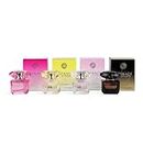 Versace Miniature Variety Bundle of 4 Versace Perfume Bottles Making It The Perfect Perfume Gift Set for Women.