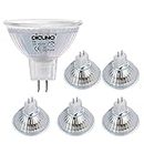DiCUNO MR16 LED Bulb, GU5.3 5W Spotlight, 50W Halogen Equivalent, 500LM, Daylight White 6000K, 12V, 120° Beam Angle, Non-Dimmable, 6 Packs