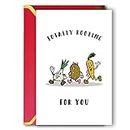 Funny Good Luck Cards for Friend, Encouragement Gifts for Women Men,Totally Rooting for You Card