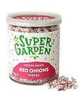 Freeze Dried Red Onion - Freeze Dried Vegetables – Pure & Delicious Red Onion Snacks – No Preservatives or Added Sugar – Dried Red Onion Vegan Snacks by Super Garden (25g)