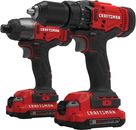 CRAFTSMAN V20 Cordless Drill and Impact Driver Tool Combo Kit w/ 2 Batteries
