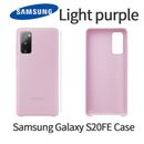 Funda oficial de silicona sedosa para Samsung Galaxy S20FE EF-PG780 púrpura claro