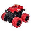 FunBlast 4WD Monster Truck Toys, Push & Go Toy Trucks Friction Power Toys - 4 Wheel Drive Vehicles Toy for Toddlers Children Boys Girls Kids, Toys for Kids Boys - 1 Pcs (Red)