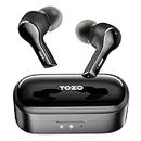 TOZO T9 Cuffie Bluetooth, Auricolari Bluetooth 5.3 con Mic Stereo, In Ear Mini Cuffie Senza Fili Cancellazione Del Rumore Ambientale 4 Mic IPX7 Impermeabile Microfono Integrato Nero