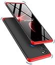KAPA Polycarbonate Double Dip Full 360 Protection Back Case Cover for Samsung Galaxy S20 Fe (Red/Black)