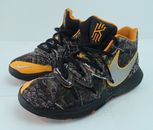 Nike Kyrie 5 Taco Trainers Kids UK Size 3 Black Orange Basketball Shoes Sneakers