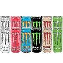 Monster Energy Mega Lot de 12 variétés mélangées avec autocollants gratuits – Original, Ultra, Ultra Paradise, Pipeline Punch, Mango Loco, Monster Pacific Punch