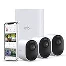 Arlo Technologies Ultra 2 Spotlight Camera 3 Camera Security System Wire-Free, 4K Video & HDR Colour Night Vision, 2-Way Audio, 6-Month Battery Life Works with Alexa White VMS5340 (VMS5340-200AUS)