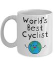 World's Best Cyclist Mug - Funny Gifts for Professional Cycling Bicycle Him Her