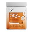 Wellbeing Nutrition Beauty Collagen with Hyaluronic Acid | Collagen Supplements for Women & Men | Collagen Powder with Biotin and Vitamins for Skin Radiance & Anti-Aging | 250g - Mango Peach Flavor