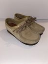 Clarks Shoes Womens Size 6 Originals Wallabee Tan Leather Low Top Casual Chukka