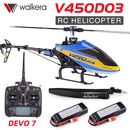 Walkera V450D03 6CH 6Axis 3D Stabilization System Single Blade Helikopter 2Akkus