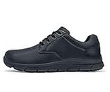 Shoes for Crews Saloon II, Women's Slip Resistant Food Service Work Sneaker, Black, 10 Wide