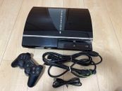 Sony PlayStation 3 PS3 CECHA00 60 GB Primer Modelo Negro Consola JUEGO Usado Bueno