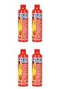 SAFEYURA Fire Extinguisher for Home use Car Kitchen fire Safety Cylinder Fire Stop Bottle 500 ML- Pack of 4 Nos.