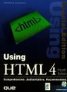 Using Html 4 (Special Edition Using) By Honeycutt