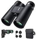 Ghime Binoculars for Long Distance, Professional Binocular for Bird Watching, Trekking and Range 2000 Meter, Zoom-12x42, Adjustable Lens for Clear Vision with Storage Bag and Phone Adapter (12 x 42)